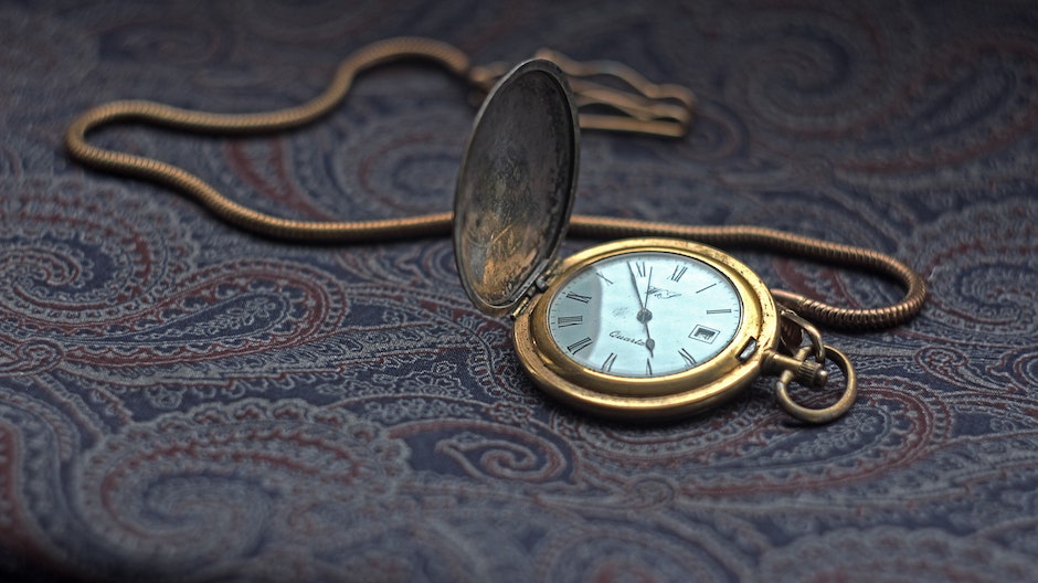 A Vintage Pocket Watch with Chain