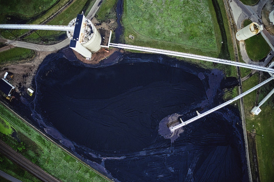 Bird's Eye View of Asphalting Works in an Industrial Plant